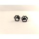 Boucles d'oreilles chien acier