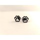 Earrings dog paw (acier)