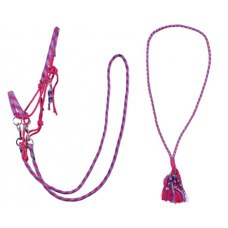 Touwhalster combi Liberty Fuchsia