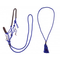 Rope halter combi Cobalt Blue