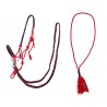 Rope halter combi Red