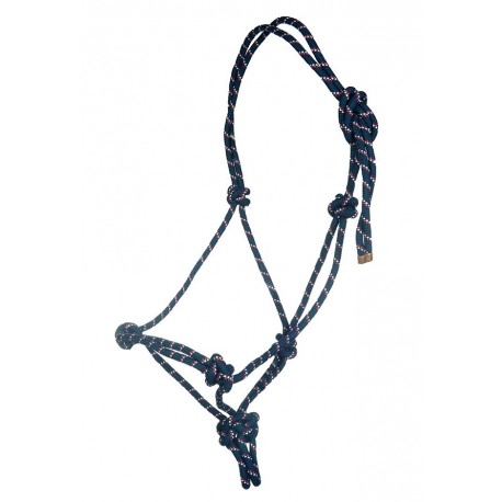 Rope halter with leadrope