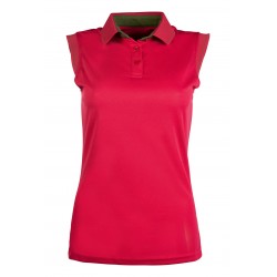 Polo Classico without sleeves - HKM - Cranberry