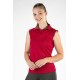 Polo Classico without sleeves - HKM - Cranberry