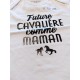 Body bébé - Future cavaliere comme maman - manches courtes