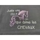 T shirt - Juste une fille