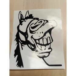 Sticker Grappig paard