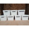 Set of 7 buckets with lids WEEK