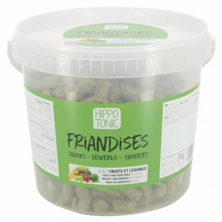 Hippotonic bonbons pour chevaux Fruits et legumes 3kg