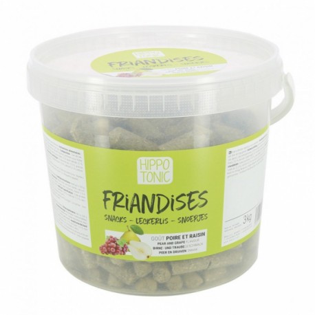 Hippotonic Bonbons pour chevaux Poire et raisin 3kg