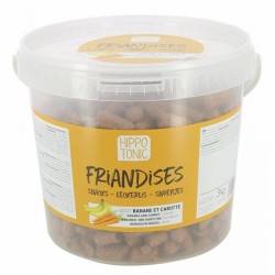 Hippotonic bonbons pour chevaux banane et carotte 3kg