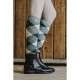 Equithème Chaussettes Argyle Vert Gris