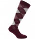 Equithème Chaussettes Argyle Bordeaux Rose