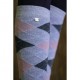 Equithème Chaussettes Argyle Gris Rose