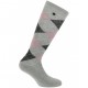 Equithème Chaussettes Argyle Gris Rose