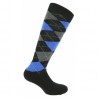 Equithème Chaussettes Argyle Noir Blue
