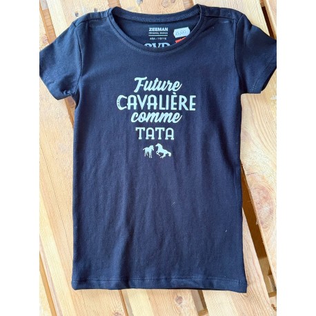T-shirt Future cavalière comme tata manches courte