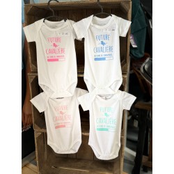 Body bébé-Futur cavalière en cours de chargement-manches courte