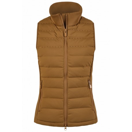 Pikeur gilet hybride golden caramel