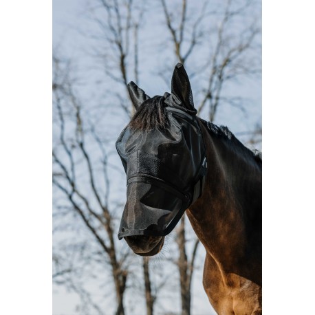 Equithème masque anti mouche anti UV 2 en 1