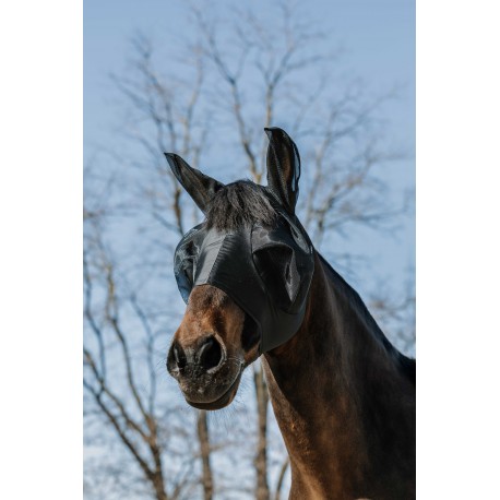 Equithème masque anti mouches anti UV Lycra