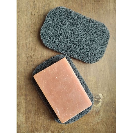Soap mat or soap sponge.